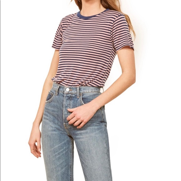 Reformation Tops - 2/$35 - Striped relaxed tshirt